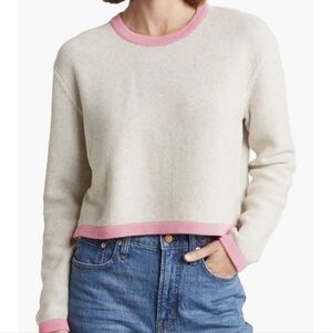 French Connection Mozart Waffle Knit Crewneck Sweater S